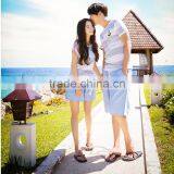 The New Summer 2016 Han Edition of Short Sleeve Shorts Knitted Cotton Lovers Pajamas Casual Leisurewear Suit Women Short thumbnail-2