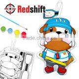 DIY Toy Kit Artist Canvas Set Color Your Animal Pal Bulldog thumbnail-1