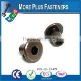 Made in Taiwan Brass Material Bronze or Nickle Material Flat Head Hex Socket Connector Cap Nut thumbnail-5