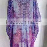 100% Polyester Women Printed Beach Boho Kimono/kaftans,Casual Fashion Chiffon Kaftans For Women thumbnail-3