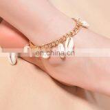 Bohemia Summer Gold Plated Cowrie Shell Anklet Tassel Beach Jewelry Anklet Bracelets For Women thumbnail-3