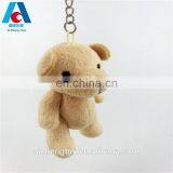 dongguan factory OEM custom plush toy joint teddy bear keychain
