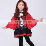 2 Piece Child Halloween Witch Cos Play Costume Dress With Cloak thumbnail-1