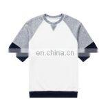 Raglan Sleeve Thin French Terry Fashion T-shirts Autumn Rib Bottom Half Sleeve Custom t Shirts thumbnail-2