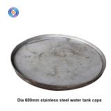 professional Dia 600mm Thk 0.36mm 304 stainless steel water tank covers for horizontal tank