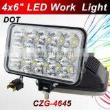 6x4inch CZG-4645 Good Quality Most Bright H/L Dural Beam 45w LED Head Light From Carzigo Factory thumbnail-2