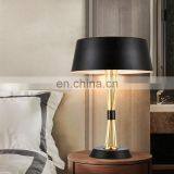 Best Price Wholesale Modern Hotel Bedside Black Metal Desk Table Lamp thumbnail-2