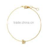 WL1060 Gold Handmade Stainless Steel Rope Chain Bracelet thumbnail-6