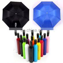 Promotional Cheap Price Free, Sample Colorful Wine Bottle Folding Umbrella Custom Logo Price Water Bottle Umbrella/ thumbnail-2