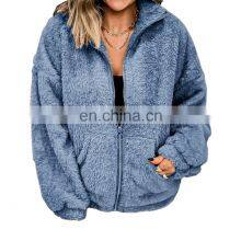 2021 European and American Cross-border New Women's Fashion Trend and Comfortable Wool Cardigan Jacket Jacket thumbnail-1