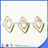 Gold color PET wire geometry shape paper clip blister backer card package