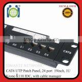 UTP CAT6 24 Port RJ45 Patch Panel thumbnail-1