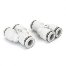 PW Series 3 Way Y Tee Variable Diameter Pipe Fitting Plastic Pneumatic Fittings thumbnail-4