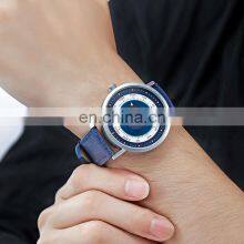 SINOBI Watch Brand Man Fashion Alloy Case Wristwatch Leather Band Man Watch Casual S9809G thumbnail-5