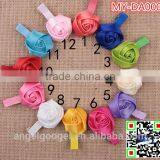 1.5'' Ribbon rose baby flower sweat headband Duckbill clip MY-DA0005