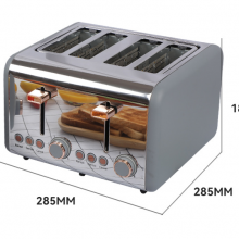 Retro Breakfast Series toaster kettle Set Home multipurpose breakfast machine heating toaster spit driver