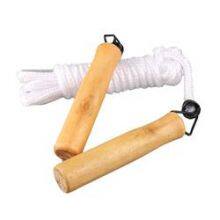 Упражнительская скакалка с деревянной рукояткой длиной 9 футов thumbnail-1