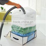 Plastic and Non Woven Double Bag Vacuum Box Storage Bedding Compressed 4 Times More Space