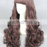 Cheap Medium 70cm Dark Brown Wave Lolita Style Synthetic Cosplay Wig thumbnail-3