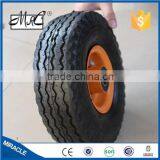 High Quality 10" 4.10/3.50-4 Nature Rubber Pneumatic Trolley Wheel With Metal Rim thumbnail-3