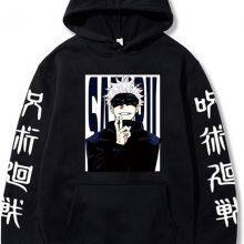 Satoru Gojo Itadori Yuji Nobara Unisex Tops Harajuku Anime Unisex Hoodie Pullovers