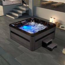 Outdoor Massage Hot Pipe 2 Person Outdoor Jacuzzi Spa Balboa Hot Tub Luxury Acrylic Massage Tub thumbnail-1