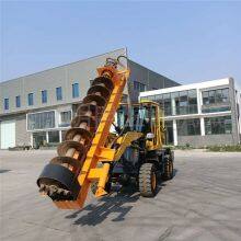 Forklift Foundation Pile Driver, Loader-type Pole Hole Drilling Machine, 3-meter Spiral Drill Rod Pile Driving Machinery thumbnail-1