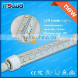 1.2m 20w Flat end cap led tube light waterproof IP65 120lm/w for refrigerator display case