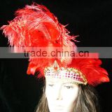 Women Hair headdress With Ostrich Feather