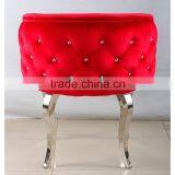 Modern Hotel Furniture Stainless Steel Round Back Chair thumbnail-3