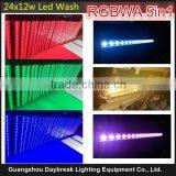 24pcs x 12w led bar light stage wall wash RGBWA 5in1 DMX512 , single point control , all control , Auto color change Or DMX512