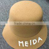 Letter MEIDA Printed Fedora Hats Wholesale Wool Dome Hat Korean Bucket Hat thumbnail-6