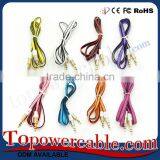 Factory Wholesale Price Long Thin 3.5mm Audio Auxiliary Car AUX Cables thumbnail-3