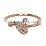 Heart Shape Cubic Zirconia Rings thumbnail-1