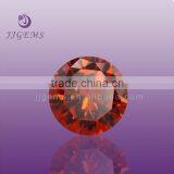 New Product Grade Aaaaa Round Brilliant Cut Orange Cubic Zirconia