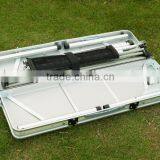 Portable Brushed Silver Picnic Table thumbnail-3