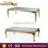 Triangle Gold Stainless Steel Wedding Tables Square MDF Wedding Tables Quality Choice thumbnail-1