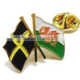 Good Quality Best Price Epoxy Coated National Cross Flag Lapel Pin Badges thumbnail-3