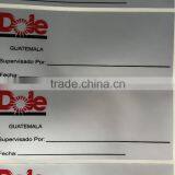 Partial Heat Silicone Heat Transfer Label