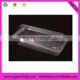 Good Quality Rectangle Clear Transparent Clamshell Plastic PET Cake Box thumbnail-3