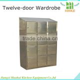 HHGZ-10 Stainless steel wardrobe cabinet used in cleaning room
