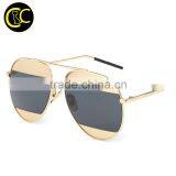 New Fashion Aviation Sunglasses Women Brand Designer Mirror Coating Vintage Copper Frame Ladies Sun Glasses for Women Men CC5063 Quality Choice thumbnail-2