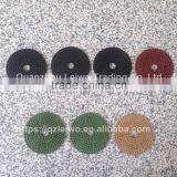 Flexible Diamond Polishing Pads 5 Inch (125 Mm) Wet Spiral Teeth Premium Resin Polishing Pad for Granite Polishing Circle Wheel thumbnail-1