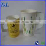 Special design hot sale factory supply good and cheap hot drink paper cup with handle