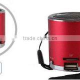 Оптовая партия круглых металлических USB-колонок с FM-радио, мини-колонок с микро-SD / TF-картой thumbnail-3