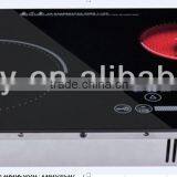 Build-in & Table Type Cooker With Halogen and Induction Double Burners and Touching Switch