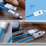 Universal USB Charger LED USB Cable for Android, Fashinable TPE Flat Data Cable thumbnail-5