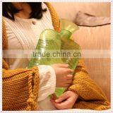 2 Liter PVC Hot Water Bottle Green Bubble