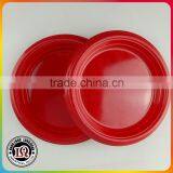 Red Cheap Disposable Plastic Dinnerware Plate thumbnail-1