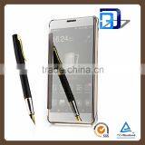 2016 Luxury Electroplate Clear View Smart Flip Leather Mirror Case for Huawei Ascend Mate 7 Mobile Accessories China Supplier thumbnail-2